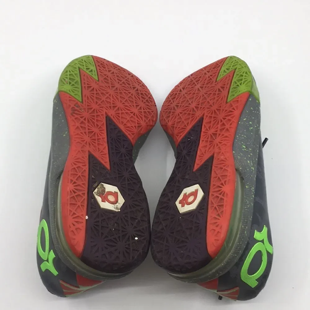 Nike KD 6 VII energy Kevin Durant gray neon green Size kids 4 Youth